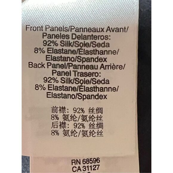 DKNY Silk New York Sleeveless Drape Cardigan Scarf Wrap Tunic Size Small - Picture 5 of 5